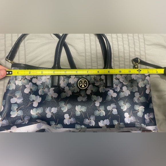 Tory Burch Floral and Stripe Crossbody Purse - Picture 13 of 14